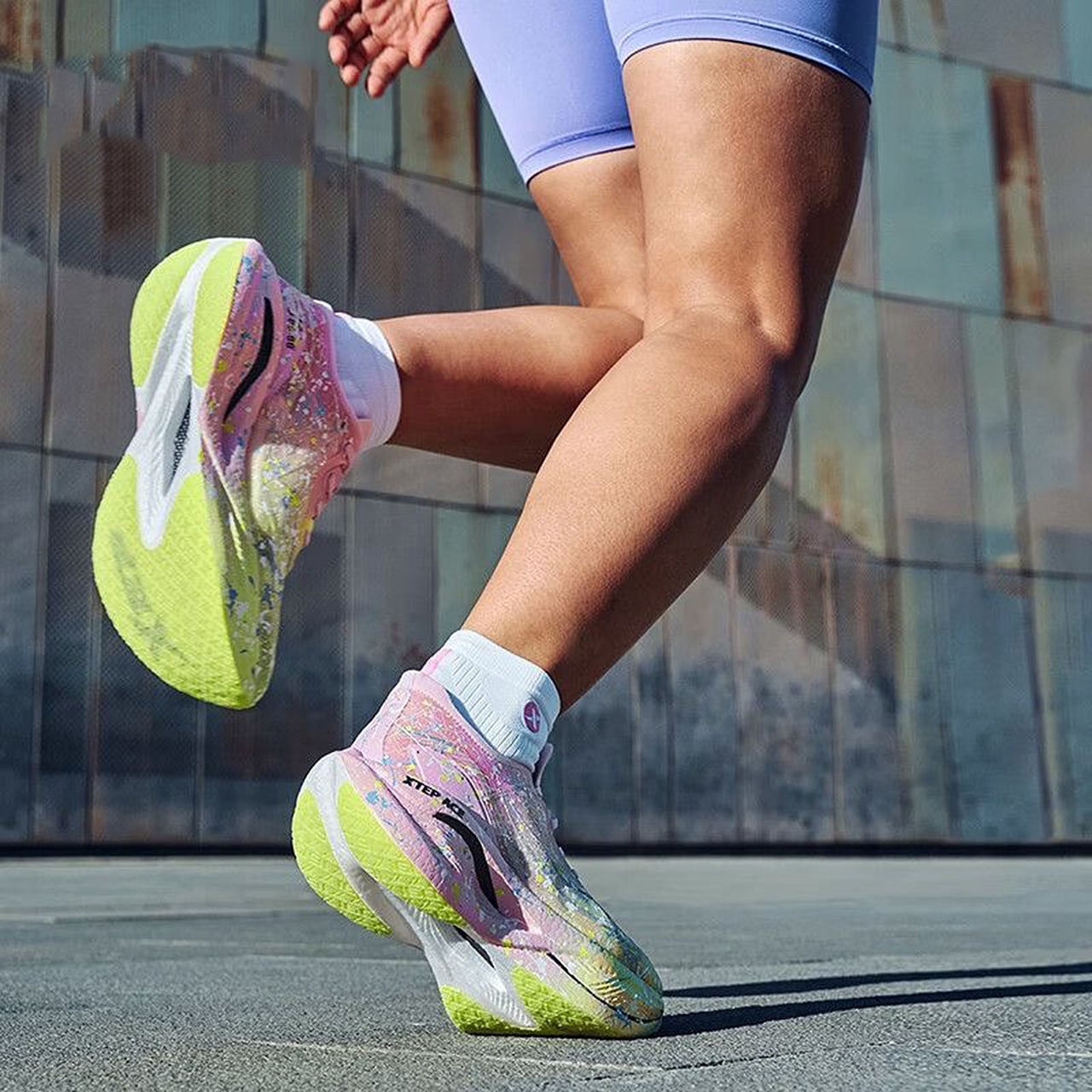  Giày Chuyên Chạy Bộ Nữ Xtep 160X 3.5 PRO, Đế Carbon Trợ Lực 976418110085 