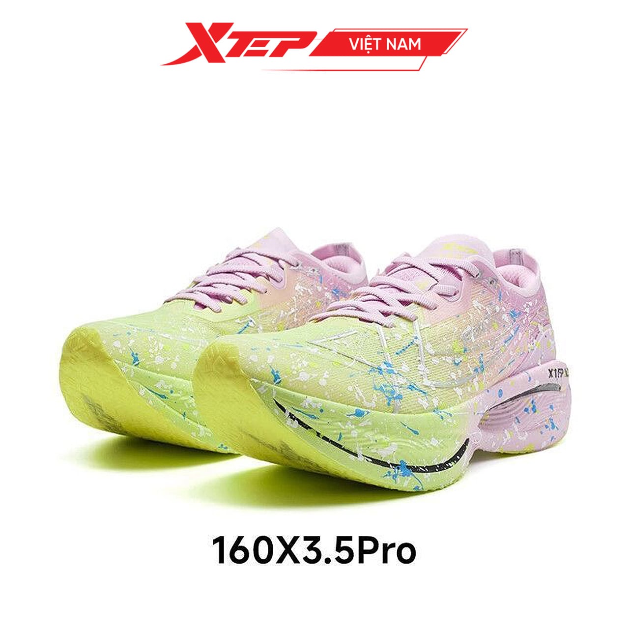  Giày Chuyên Chạy Bộ Nữ Xtep 160X 3.5 PRO, Đế Carbon Trợ Lực 976418110085 