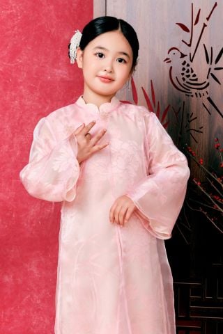 Áo dài Vũ Hoa Nhi MỘC TRÀ