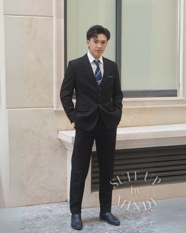 Bộ vest nam trơn có túi VESTNAM