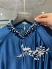 Áo Dài Nữ Cổ Truyền Thống Đính Thêu Chim Hạc MADAME ĐÀO THỊ