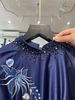 Áo Dài Nữ Cổ Truyền Thống Đính Thêu Chim Hạc MADAME ĐÀO THỊ