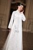 Áo Dài Nữ Gấm Châu Sa Trắng COCO DRESS