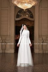 Áo Dài Cưới Nữ Hỷ Sắc Trắng COCO DRESS