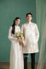 Cặp Áo Dài Nam Nữ Kim Hoa MEOSTORE