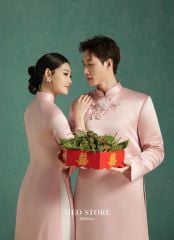Cặp Áo Dài Nam Nữ Thanh Hồng MEOSTORE