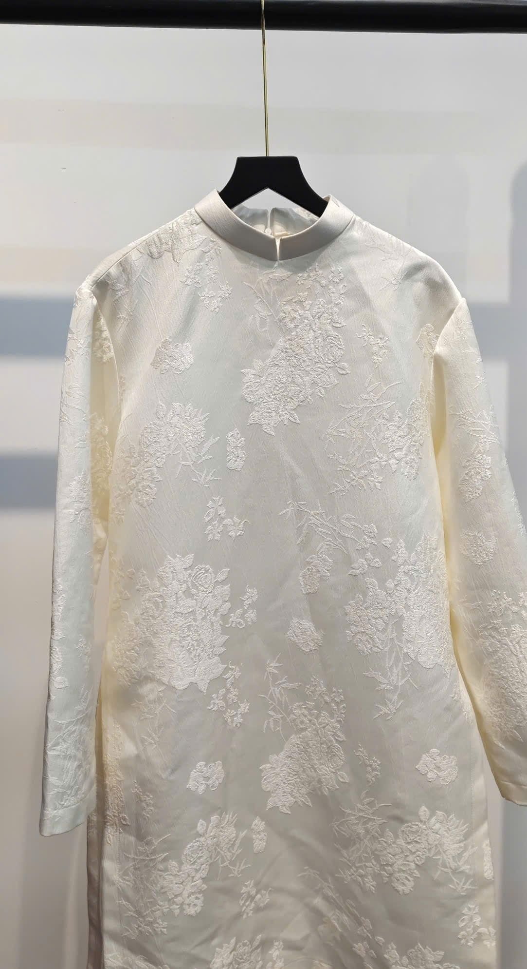 Áo Dài Nam Cách Tân Màu Kem KHALIM