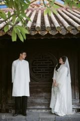 Combo Cặp Áo Dài Tơ Tằm Tử Hiên  X  Hạ Chi KHALIM