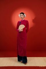 Áo Dài Nhung Diễm Châu LALIN