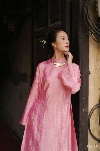 Áo Dài Tơ Tằm Đào Loan LALIN