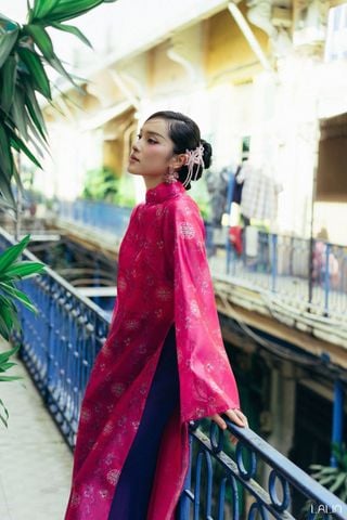 Áo Dài Tơ Giao Ảnh LALIN