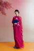 Áo Dài Tơ Đính Kết Cúc Thy LALIN