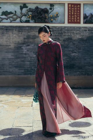 Áo Dài Tơ Tằm Thanh Ảnh LALIN