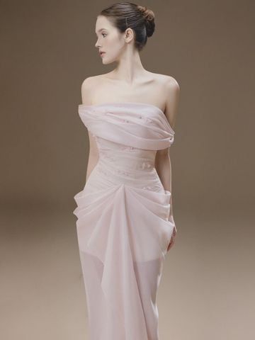 Đầm Maxi Bria Dạ Hội Dáng Ôm Lệch Vai LOVELYN
