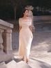 Đầm Midi Nyra Dài Ren Lưới Trễ Vai LOVELYN