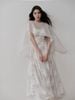 Đầm Maxi Celi Ren Phối Áo Choàng Voan LOVELYN