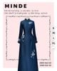 Áo Dài Bà Sui Xanh Đậm Cổ Cao Đính Cườm Họa Tiết Thêu Hoa MADAME ĐÀO THỊ