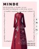 Áo Dài Bà Sui Đỏ Họa Tiết Chim Hạc MADAME ĐÀO THỊ