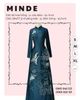 Áo Dài Bà Sui Xanh Họa Tiết Chim Hạc MADAME ĐÀO THỊ