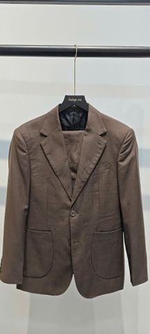 Áo Vest Nam Nâu 2 Nút Ve Cổ Áo Chữ V SUIT UP