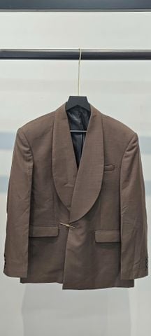 Áo Vest Nam Nâu 2 Nút Cổ Sam Suit Up