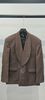 Áo Vest Nam Nâu 2 Nút Cổ Sam Suit Up
