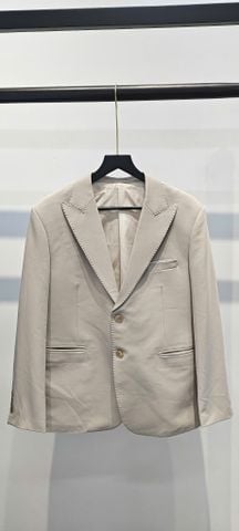 Áo Vest Nam Màu Be Ve Áo Nhọn 2 Nút SUIT UP