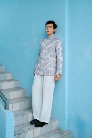 Áo Dài Nam Gia Hỷ Xéo Xọ