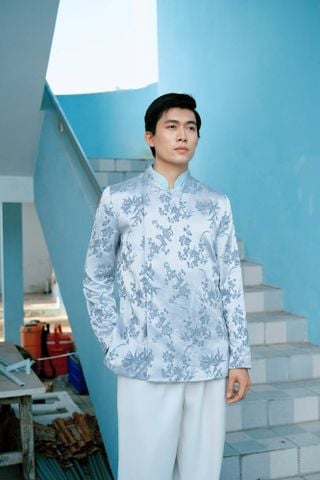 Áo Dài Nam Nguyên Phong Xéo Xọ