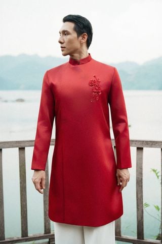 Áo Dài Nam Phong Tường Xéo Xọ