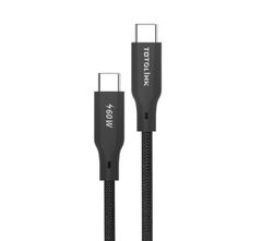 T601CC - Cáp bọc dù USB-C to USB-C 1m, sạc nhanh mạnh mẽ 60W, truyền dữ liệu tốc độ cao.