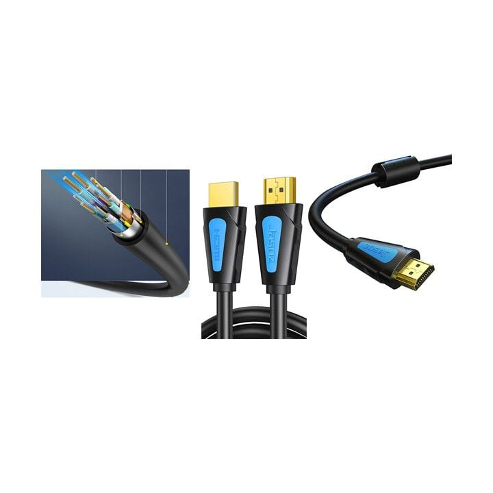 Dây HDMI 4K dài 1.5M JASOZ – Cáp HDMI 2.0 – Hỗ Trợ 4K@60Hz – 18Gbps – Đầu Mạ Vàng