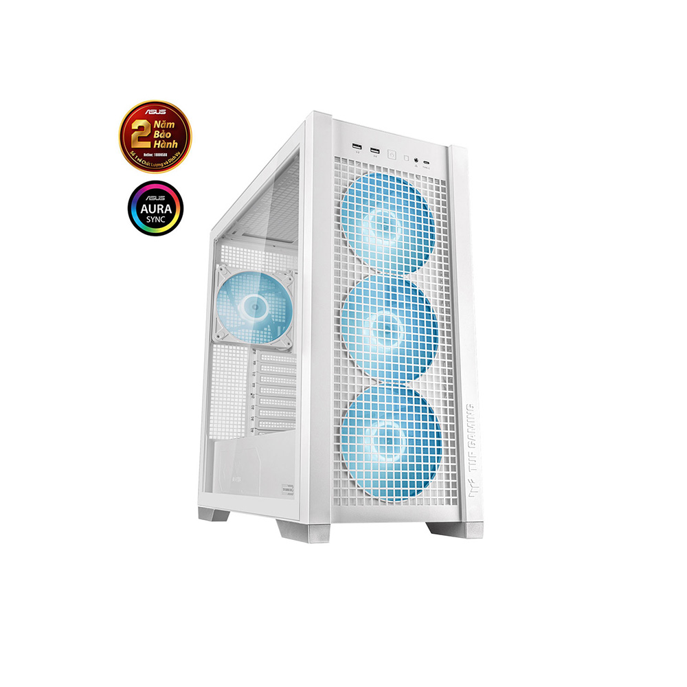 VỎ CASE ASUS TUF GAMING GT302 ARGB WHITE (EATX,4 FAN 140 ARGB,MÀU TRẮNG)