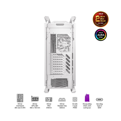 VỎ CASE ASUS GR701 ROG HYPERION WHITE EDITION (EATX,FULL TOWER,MÀU TRẮNG)