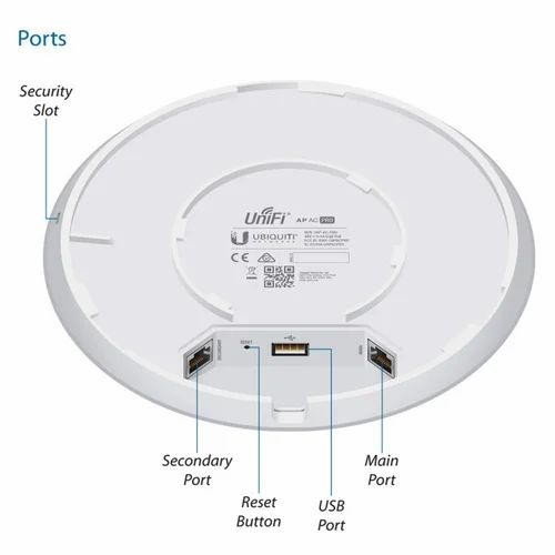 Bộ phát wifi 6 Ubiquiti UniFi U6 Pro (Chuẩn AX/ Ăng-ten ngầm/ Wifi Mesh/ Dưới 250 User/ Gắn trần/tường) - chưa kèm nguồn PoE