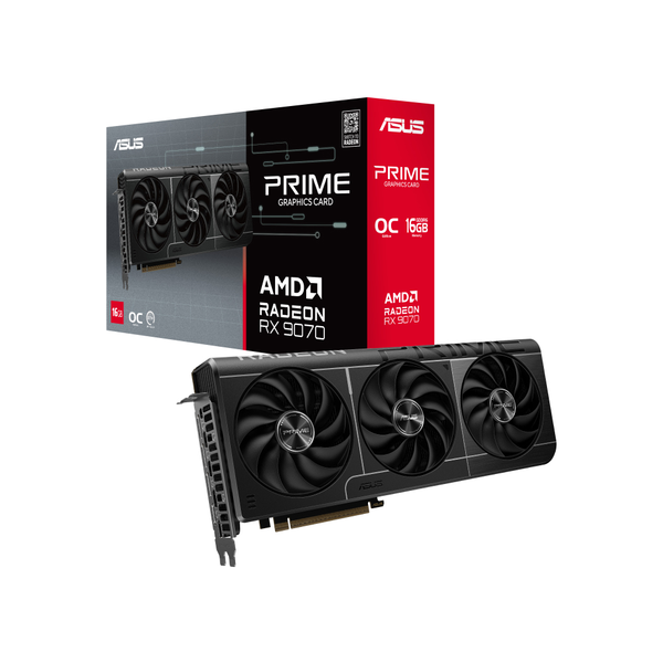 VGA ASUS Prime Radeon RX 9070 OC Edition 16GB GDDR6 (PRIME-RX9070-O16G)