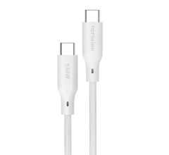 T601CC - Cáp bọc dù USB-C to USB-C 1m, sạc nhanh mạnh mẽ 60W, truyền dữ liệu tốc độ cao.