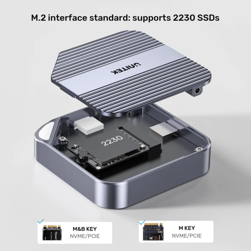 Vỏ ổ cứng SSD NVMe M.2 2230 từ tính UNITEK S1244AGY01