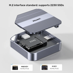 Vỏ ổ cứng SSD NVMe M.2 2230 từ tính UNITEK S1244AGY01