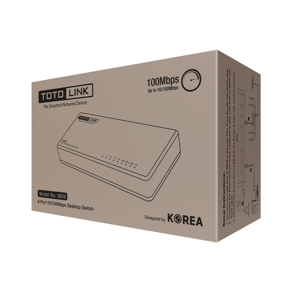 S808_V5 - Switch 8 cổng 10/100Mbps