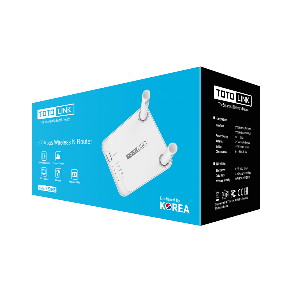 N200RE_V5 - Mini Router Wi-Fi chuẩn N 300Mbps