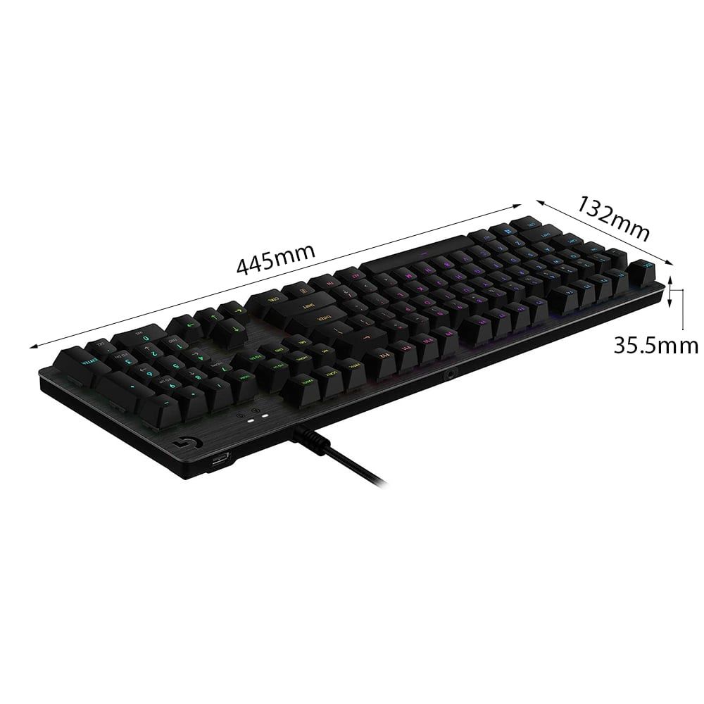 Bàn phím cơ Logitech G512 Lightsync RGB Linear (USB/GX Red)
