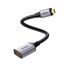 Cáp chuyển đổi Micro HDMI to HDMI 2.0 bện dù 4K 3D 1080P Ugreen 10553 cao cấp