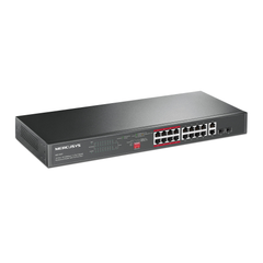 Switch Gắn Tủ Rack Mercusys MS118CP 16 cổng 10/100Mbps + 2 cổng Gigabit với 16 cổng PoE+