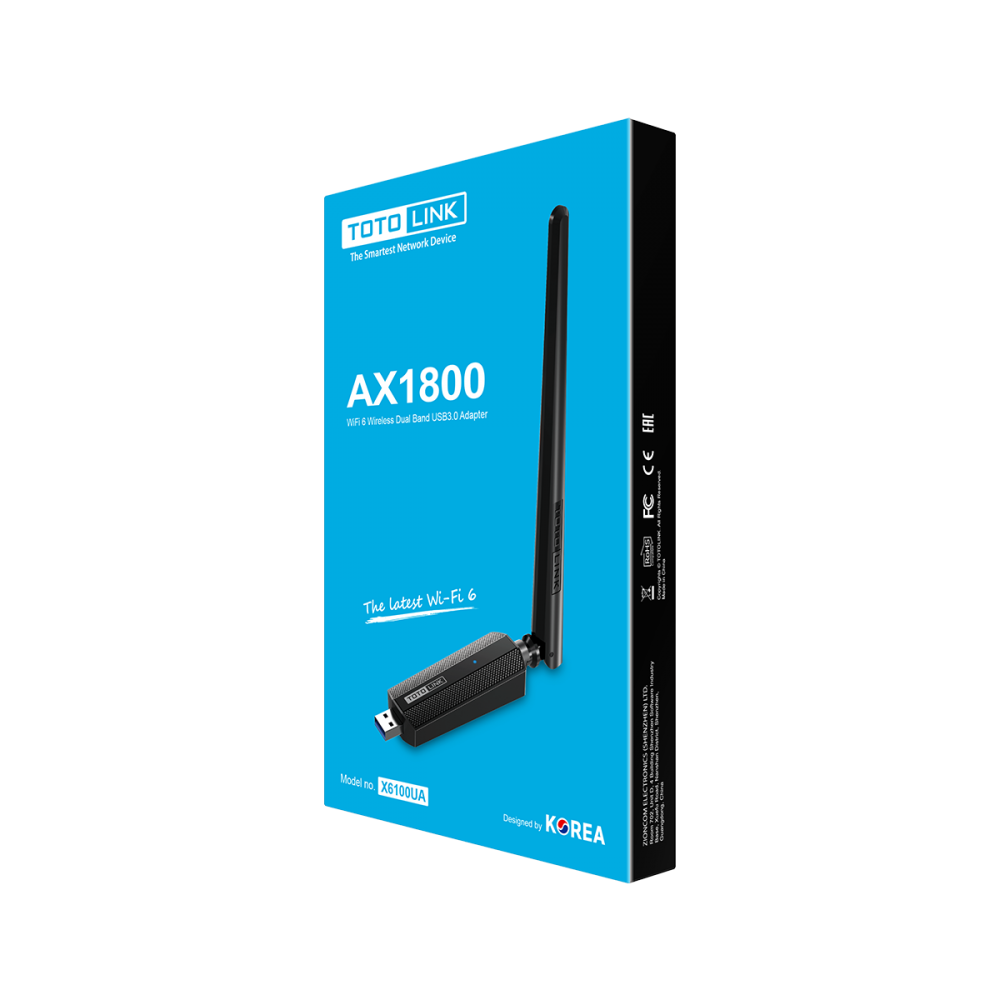 X6100UA - USB Wi-Fi 6 băng tần kép AX1800