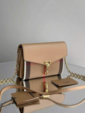  Túi Nữ Burberry Macken Baby Check Chain 'Beige' 