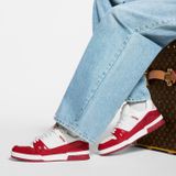  Giày Nam Louis Vuitton LV Trainer 'Red' 