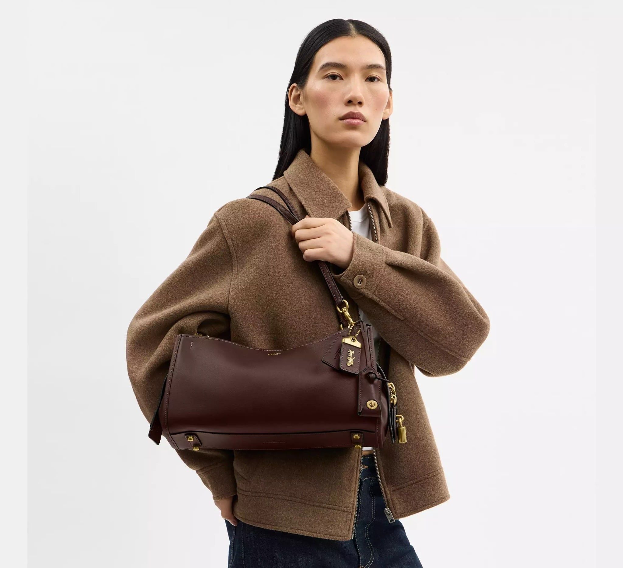  Túi Nữ Coach Rogue Bag 34 'Maple' 