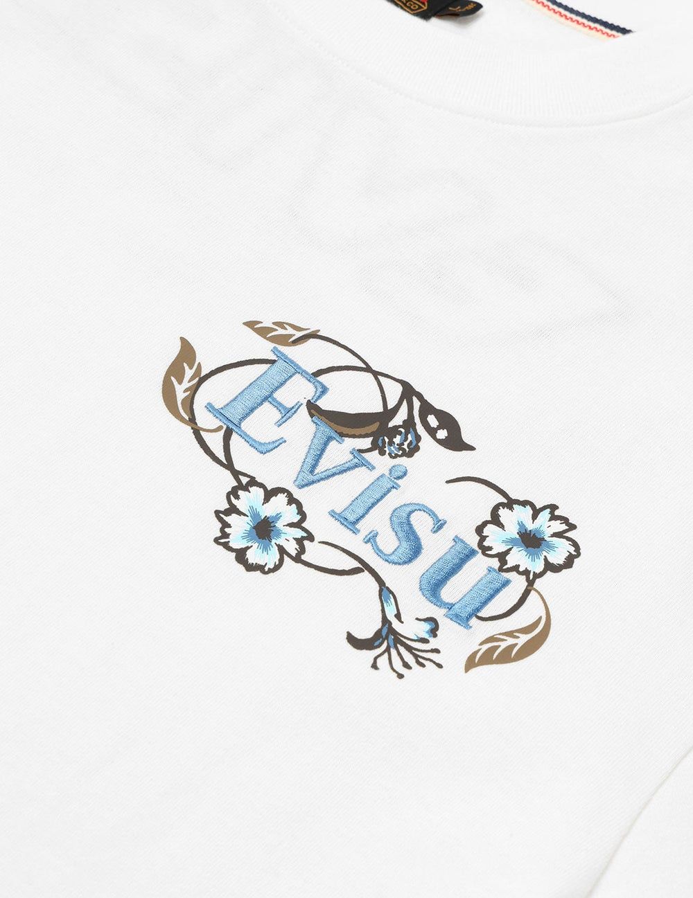 Áo Evisu Floral Daicock Logo Loose Fit T-Shirt 'White' 