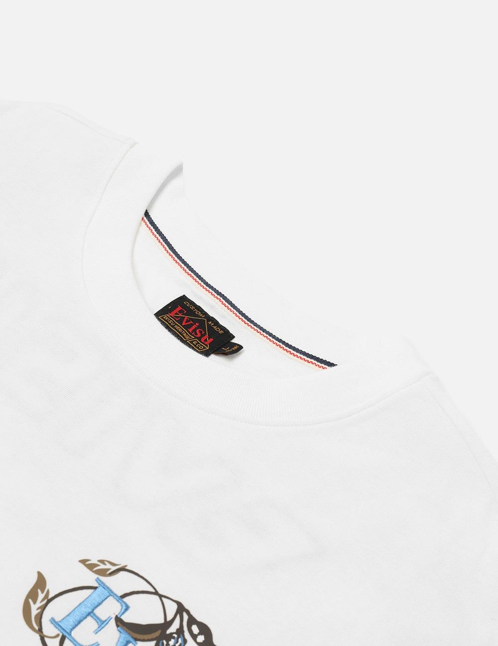  Áo Evisu Floral Daicock Logo Loose Fit T-Shirt 'White' 